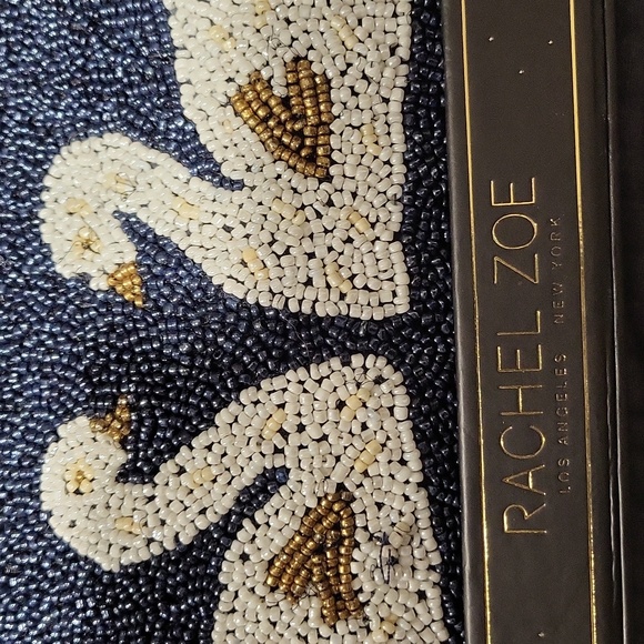 (NOTE), WILL BE GONE SOON)! NWT, "Beaded swan clutch" - Picture 2 of 16